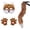 Gold, variant on FASHOFT Cat Cosplay Halloween Set Face Paws Gloves Tail Furry Animal Role Play Masquerade Party Fancy Dress Up Outfit Halloween One Size