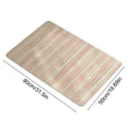 thumbnail image 3 of Bathroom Mat Absorbent Quick Dry Striped Rug, Stain Resistant and Non Slip, Soft Polyester for Entryway, Kitchen or Bath Decor, 3 of 6