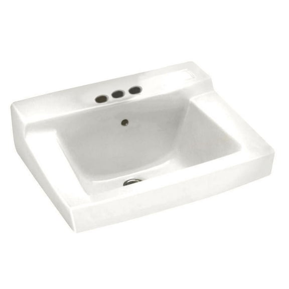 American Standard 0321026.020 White Vitreous China 18.50 x 17.00 x 10.00 in Wall Mounted Sink