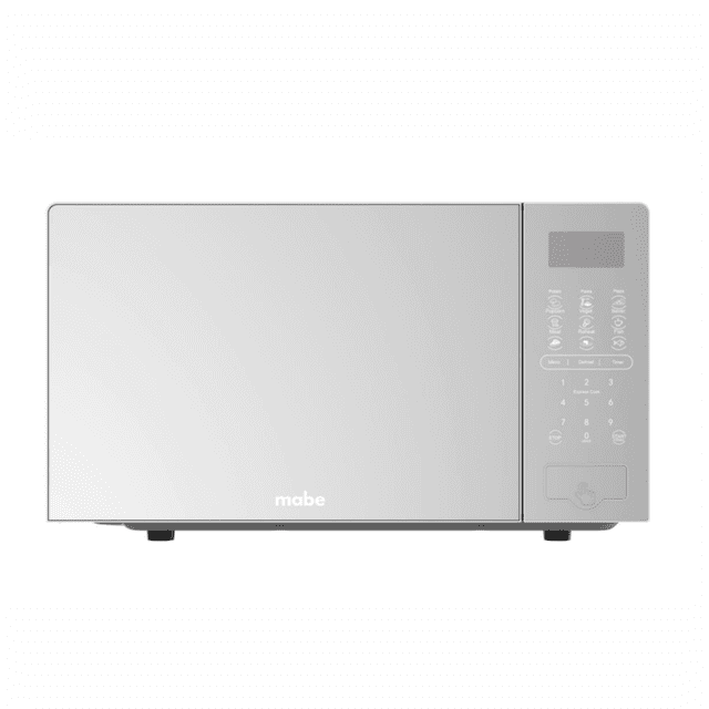 Microondas Mabe Hmm07sbw Color Gris 0.7 Pies 45.6 x 26.3cm, 10 Niveles De Potencia, Display Led.