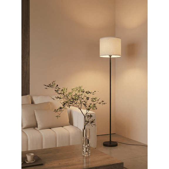 Straight pole fabric floor lamp(not include bulb)
