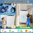 thumbnail image 6 of Veeboto Full Automatic Washing Machine, 17.8LBS Portable Washing Machine with Glass Top-Load & Drain Pump, Washer for Home Apartment and Dorm, 6 of 9