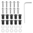 thumbnail image 1 of 10pcs Motorcycle Windshield Bolts Nut Washers Universal Motorbike Fairing Mounting KitSilver, 1 of 5
