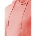 thumbnail image 4 of A2Y Women's Solid Cropped Cut Off Hooded Pullover Sweatshirt Peach L, 4 of 5