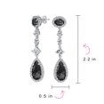 thumbnail image 4 of Bling Jewelry Womens Art Deco Vintage Dangle Chandelier Earrings with CZ Teardrop, 4 of 7