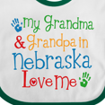 thumbnail image 4 of Inktastic Nebraska Grandma Loves Me Boys or Girls Baby Bib, 4 of 4