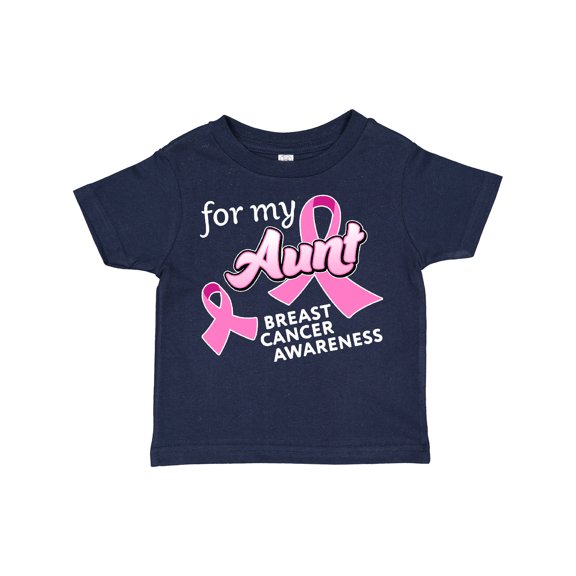 Inktastic For My Aunt - Breast Cancer Awareness Boys or Girls Toddler T-Shirt
