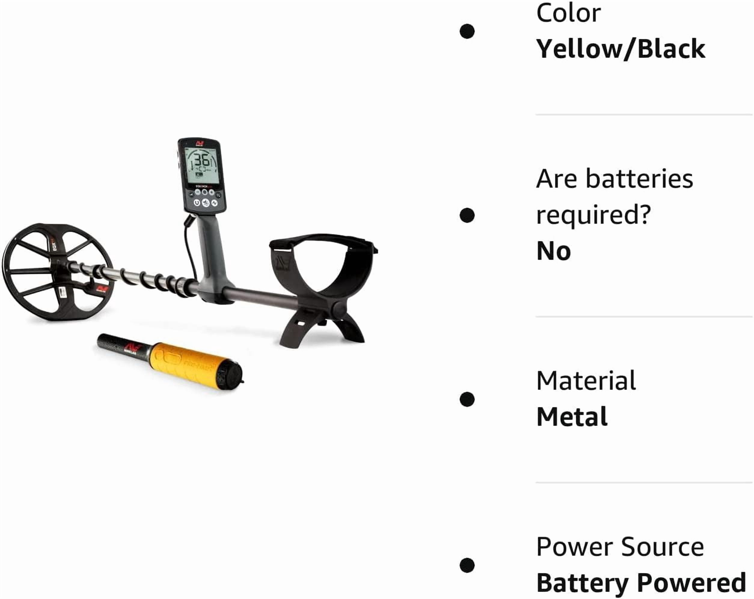Minelab Equinox 800 Multi-IQ Underwater Waterproof Metal Detector & Pro Find 35