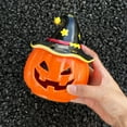 thumbnail image 2 of PEIBang Halloween Ceramic Pumpkin Candle Holder,Halloween Desktop Decorations,Decorative Orange Pumpkin Shaped Candlestick for Indoor Home Decorations, 2 of 4