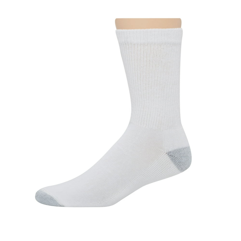 Hanes Hanes Men's Full Cushion White Crew Socks, 20 Pack Walmart