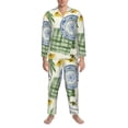 thumbnail image 3 of Sikiie Vintage Utensils Mens Pajama Set, Soft Warm Long Sleeve Sleepwear, Cozy Button-Down Pjs for Men-X-Large, 3 of 7