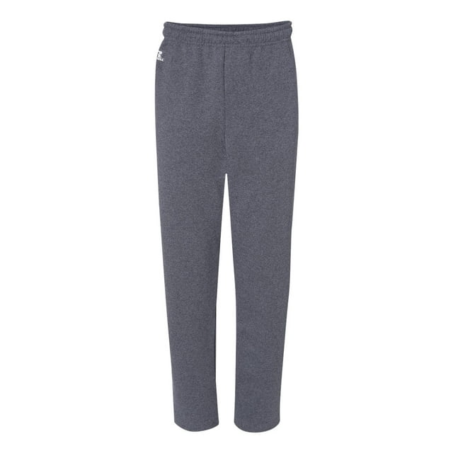 Russell Athletic Dri Power Open Bottom Pocket Sweatpants, 2XL, Black Heather