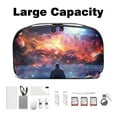thumbnail image 3 of Galaxy Waterproof Oxford Fabric USB Organizer Storage Box Charger Phone Case Cell Phone Cord Organizer 5.9x9.44x3.14 in., 3 of 6