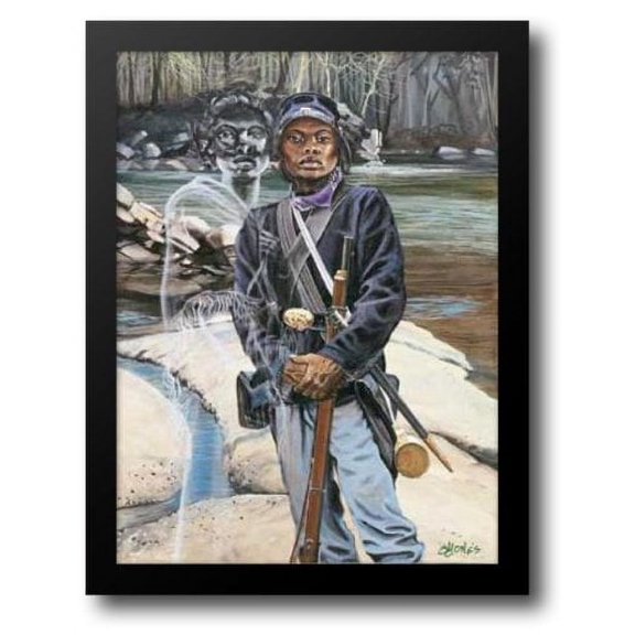Female Buffalo Soldier 22x28 Framed Art Print by Jones, John