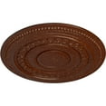 thumbnail image 3 of Ekena Millwork 18"OD x 1 1/4"P Oldham Ceiling Medallion (Fits Canopies up to 8 5/8"), Hand-Painted Burnished Mahogany Crackle, 3 of 5