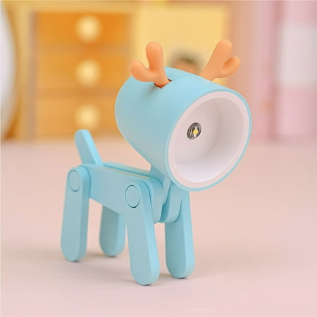 

Umitay LED Student Cute Night Light Mini LED Desk Lamp Phone Holder Dog/Deer Shape Night Light Adjustable Phone Stand