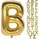 thumbnail image 1 of Globos gigantes con letras de 40 pulgadas, de helio y aluminio Mylar para decoración de fiestas, dorados H, 1 of 3