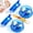 Blue*2, variant on Clear Manual Garlic Twister and Ginger Mincer Tool, Transparent Manual Garlic Twister and Crusher, for Garlic, Onion,and Ginger