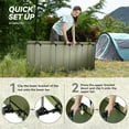 thumbnail image 5 of Ultralight Folding Tent Camping Cot Bed, Portable Compact for Outdoor Travel, Base Camp, Hiking, Mountaineering, Lightweight Backpacking (Army Green), 5 of 7