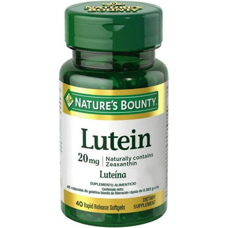 Natures Bounty Lutein 20 Mg Softgels, For Healthy Vision - 30 Ea, 3 Pack