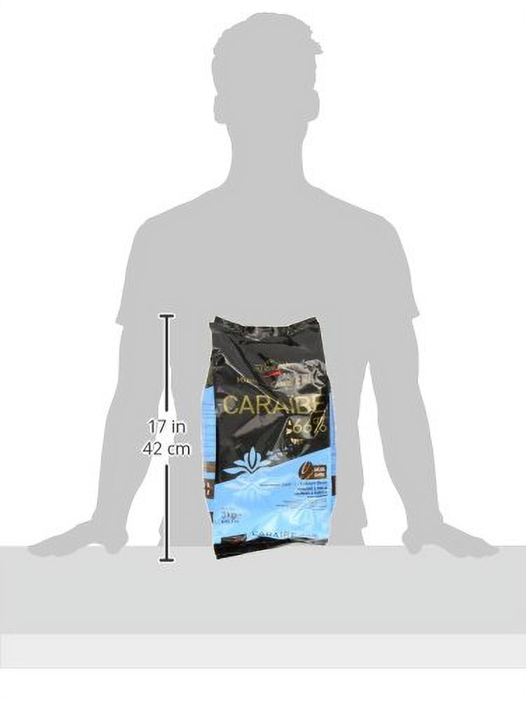 Valrhona Dark Chocolate - 66% Cacao - Caraibe - 6 lbs 9 oz bag of feves