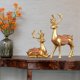 thumbnail image 5 of 2x Estatua de Ciervo de La Decoración Elegante Suministros Reno Estatuilla de Resina Manualidades de Animales Adorno Decorativo para Decoración Oro BLESIY Escultura de ciervo, 5 of 8