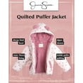 thumbnail image 5 of Jessica Simpson Baby Girls Puffer Jacket Sherpa Lined Hood Quilted Winter Coats, 5 of 7