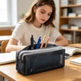 thumbnail image 6 of Back to School Supplies Under 1 Pencil Case Aesthetic Zipper Pencil Bag Large Pencil Bag for Teens School Students and Adults #862, 6 of 9