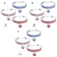 thumbnail image 3 of Methold Paquete de 3 collares para mascotas Collar con colgante de cristal Festival Cumpleaños Decoración de bodas Kit de joyería de Ropa para mascotas L, 3 of 6