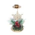 thumbnail image 2 of Candelabros de metal navideños, adornos para mesas de ventana, adornos navideños, 2 of 6