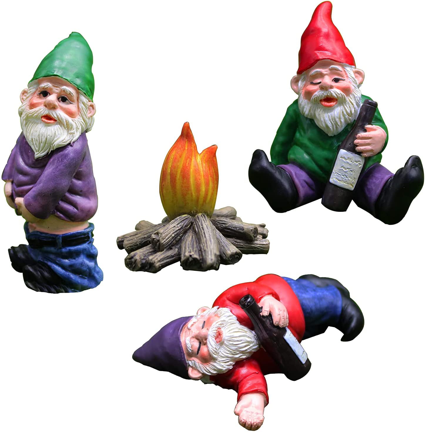 Fairy Garden Mini Set of 3 Lumber Gnomes Game of Gnomes 