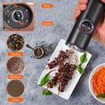 thumbnail image 4 of DRIDOUAM Electric Salt and Pepper Grinder Set - USB Rechargeable Automatic Salt Pepper Grinders With LED Light, 2 Larger Capacity Black Refillable Mills, Adjustable Coarseness, One Hand Operation, 4 of 8