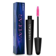 Maydear Waterproof Color Mascara, Longlasting, Smudge-Proof, Voluminous and Charming Mascara, Multiple colors available–Gray purple，0.52 Ounce