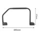 thumbnail image 4 of Pasamanos plegable para asa de asistencia para vehículos recreativos, aleación de aluminio de hardware Reemplace multipropósito acolchados L Negro DYNWAVEMX Manija Pasamanos, 4 of 8
