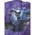 thumbnail image 2 of The Mountain Snowy Owls Adult T-Shirt, Blue and Purple, XL, 2 of 5