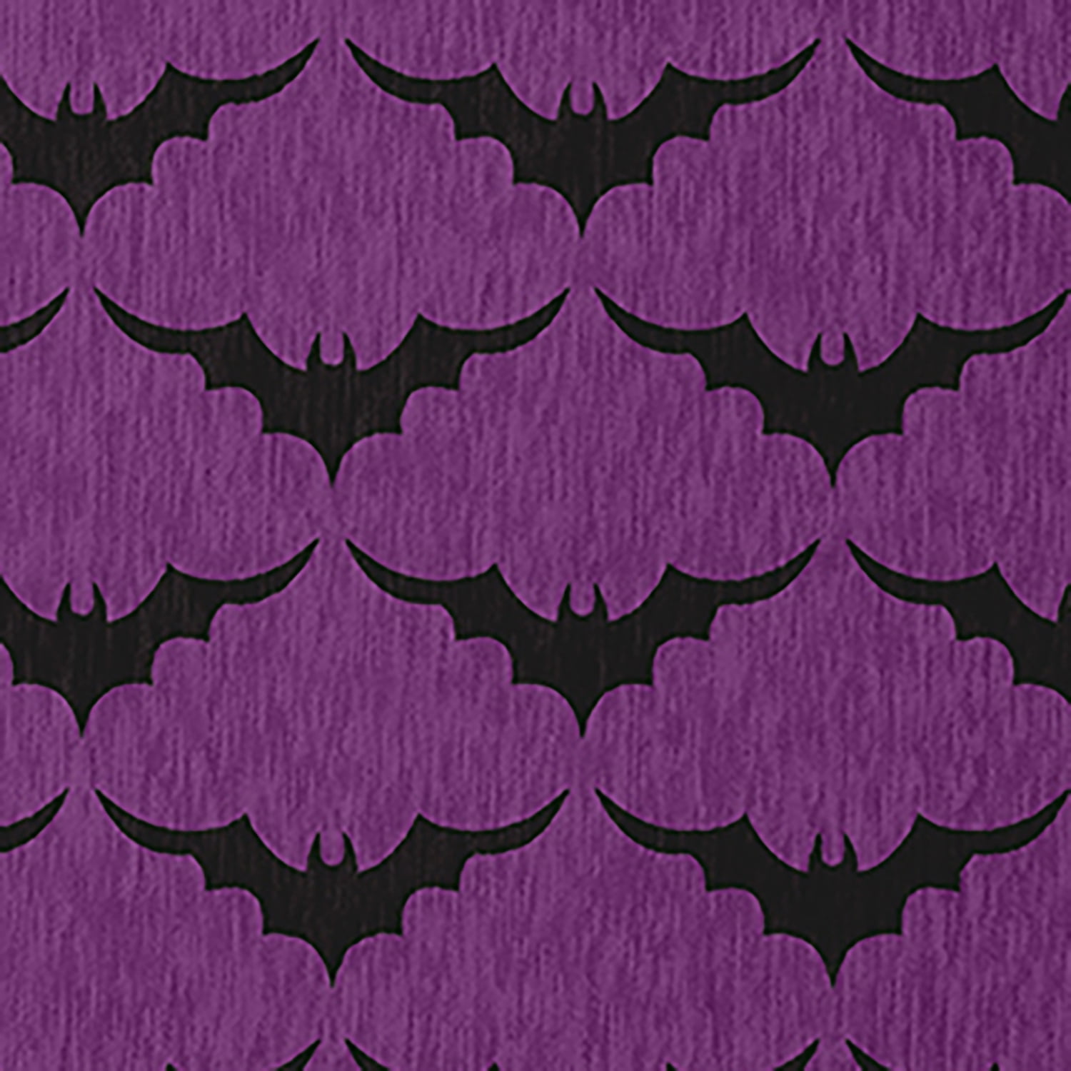 Simply Daisy Bat Colony Amethyst Halloween Chenille Area Rug, 3' x 5'