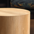 thumbnail image 5 of Tcbosik Nesting Coffee Table Set of 2, Modern Coffee Table & End Table, Round Center Table for Living Room, Bedroom, Space Saving, Light Oak, 5 of 6