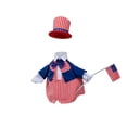 thumbnail image 2 of Aoznliie Porch Goose Outfits, 4th of July Goose Clothes for 23 Inch Statue, Patriotic Goose Costume with Hat, Independence Day Decorations, 2 of 6