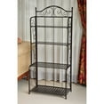 thumbnail image 3 of International Caravan Mandalay 4 Tier Iron Bakers Rack in Bronze, 3 of 5