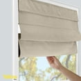 thumbnail image 5 of Yellow Blinds Cordless Light Filtering Roman Shade, Belgian Flax - 30"W X 64"H, 5 of 9