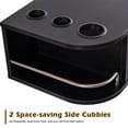 thumbnail image 3 of BarberPub Locking Wall Mount Styling Station Barber Beauty Spa Salon Equipment, Black 5012, 3 of 7