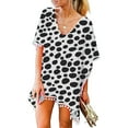 thumbnail image 4 of DOPI Women's Trim Kaftan Chiffon Tassels Swimwear Beach Loose Bikini Cover Up Tops, 4 of 5