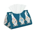 thumbnail image 2 of Lsque Nurse Doctor Gnomes Printed Long Tissue Box Cover Holder, Facial Paper Organizer Dispenser,Triangle with Bottom Belt, PVC Leather Decorative Organizer, 2 of 9