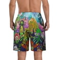 thumbnail image 4 of Play My Singing Monsters Men's Beach Shorts Swim Trunks Casual Quick Dry Board Shorts Swimwear Pants with Mesh Lined and Pockets, 4 of 8