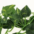 thumbnail image 3 of Guirnalda de vides artificiales de 96 cm con vegetación para bodas, decoración de pared de fondo Eneldo verde, 3 of 9