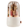 thumbnail image 3 of CNKOO Makeup Brush Holder Organizer With Lid 360 Rotation Brushes Organizer For Vanity, 3 of 13