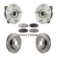 thumbnail image 1 of Transit Auto Front Hub Bearing Assembly Disc Brake Rotors and Semi-Metallic Pads Kit for Car 2013-2018 Toyota RAV4 LE KBB-105102, 1 of 11