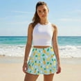 thumbnail image 5 of Uorisango Cartoon Pineapple Womens Running Sports Pickleball Skirt with Shorts Pockets Size S High Waisted Women's Active Performance Skort,Mini Skirts, 5 of 7