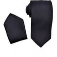 thumbnail image 3 of Men's Premium Solid Vest - Necktie – Bow Tie - Pocket Square 4 Piece Set for Suits & Tuxedos, 3 of 4