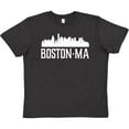 thumbnail image 3 of Inktastic Boston Massachussetts Skyline Youth T-Shirt, 3 of 5
